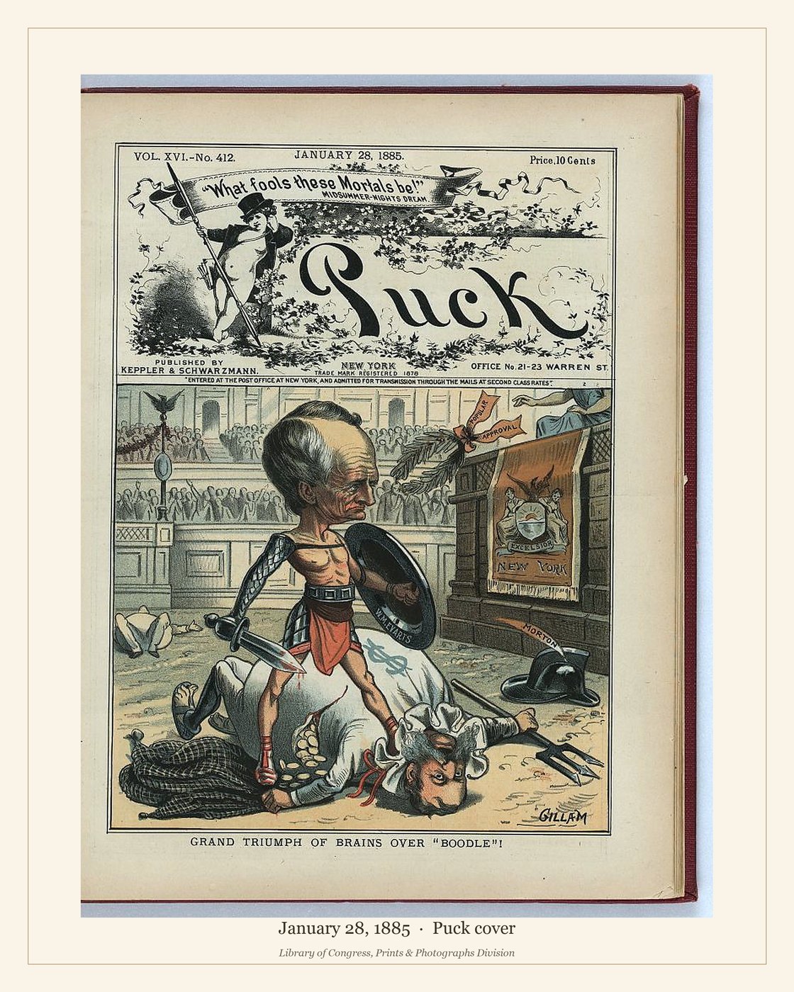 Puck cover — January 28, 1885 — watermarked preview