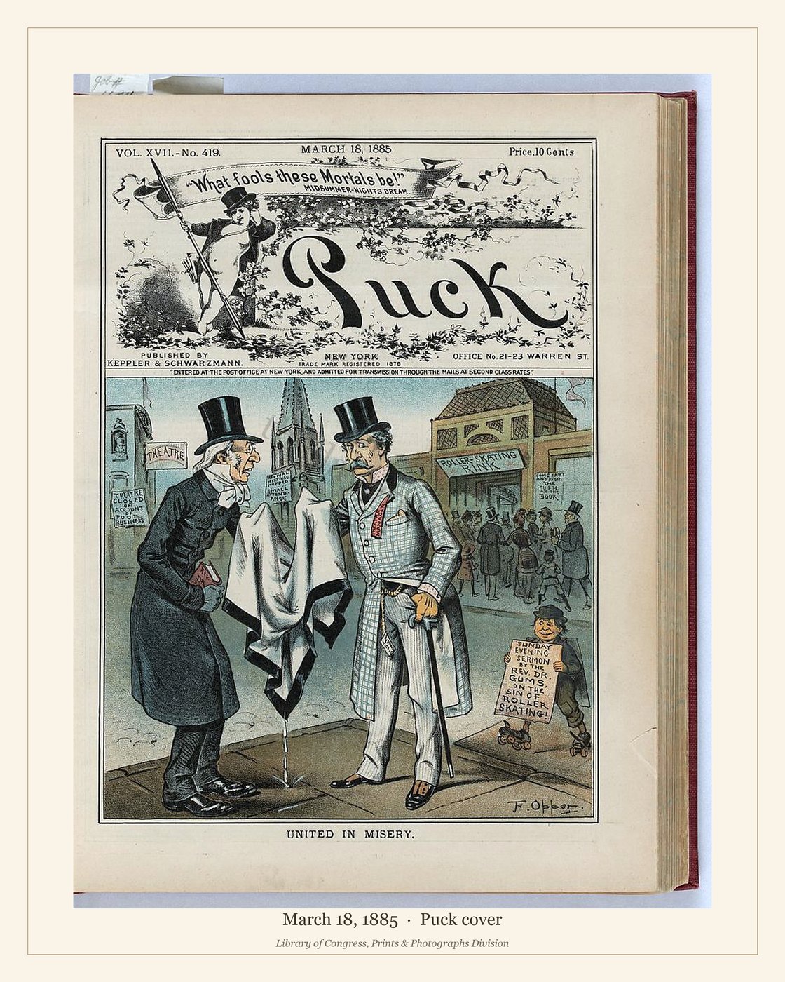 Puck cover — March 18, 1885 — watermarked preview