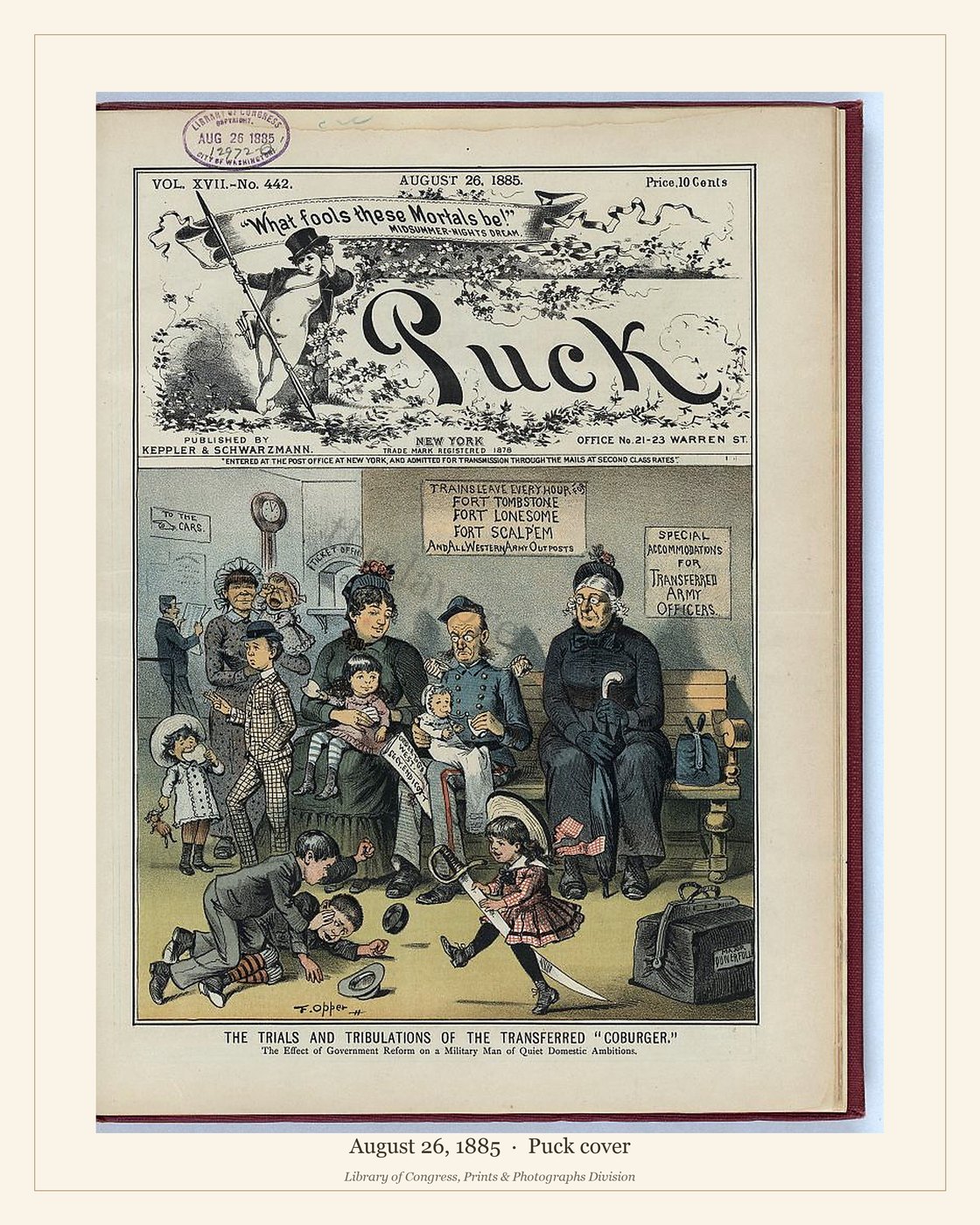 Puck cover — August 26, 1885 — watermarked preview