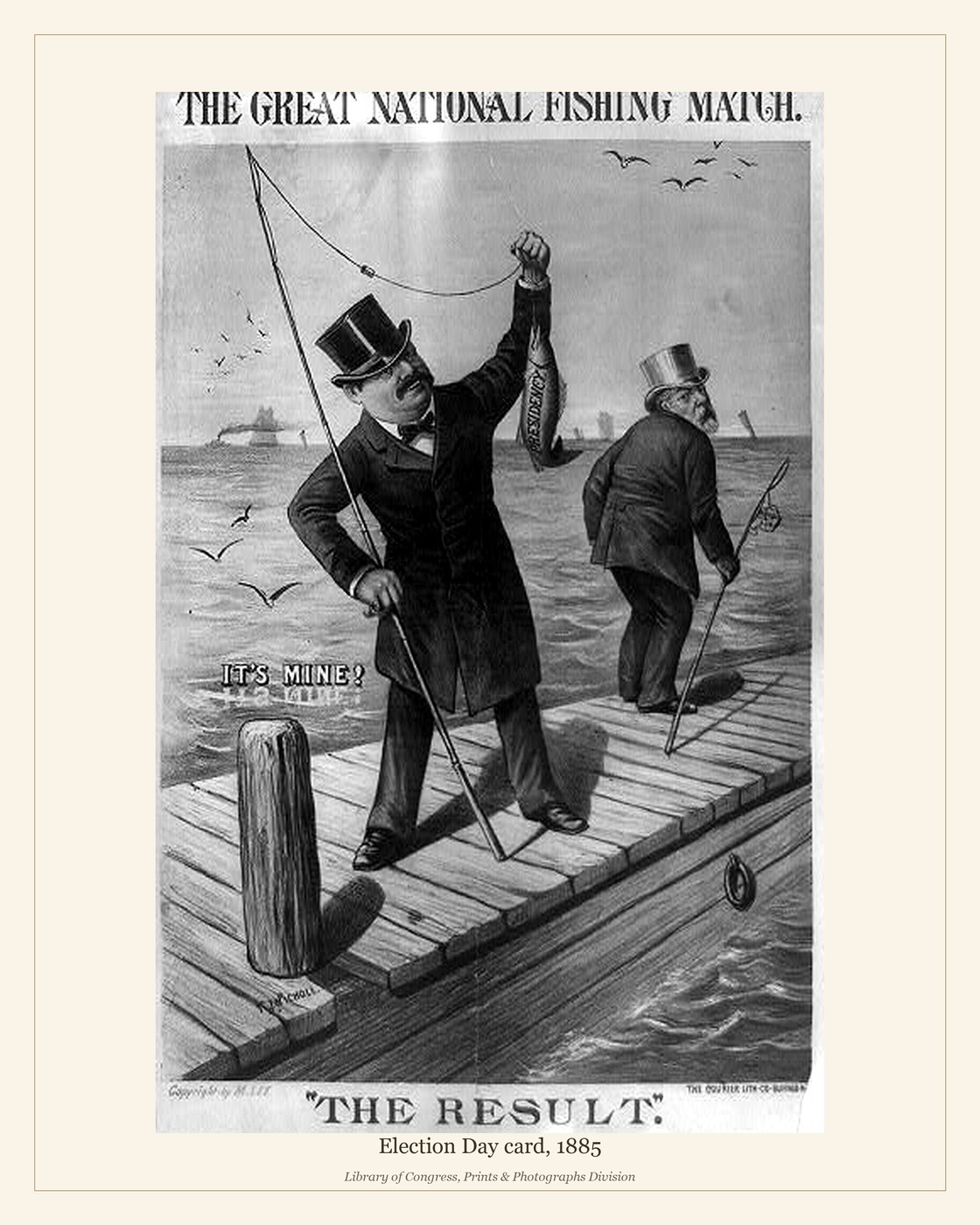 Election Day card, 1885 — watermarked preview