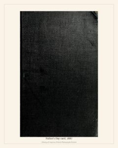 Father’s Day card, 1887