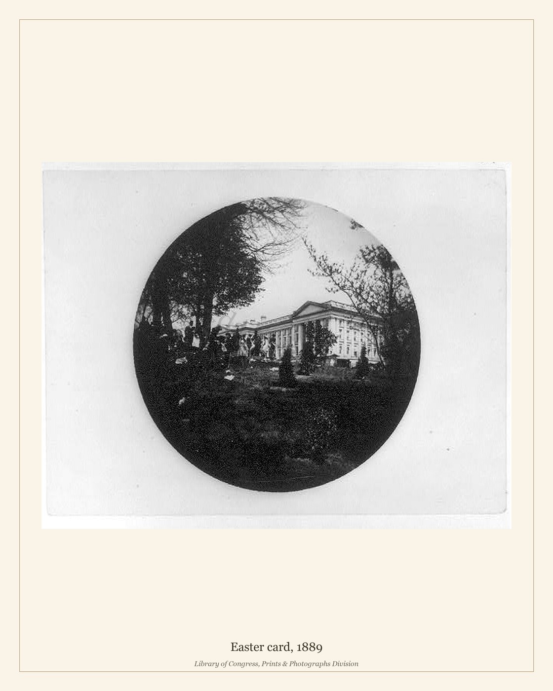 Easter card, 1889 — watermarked preview