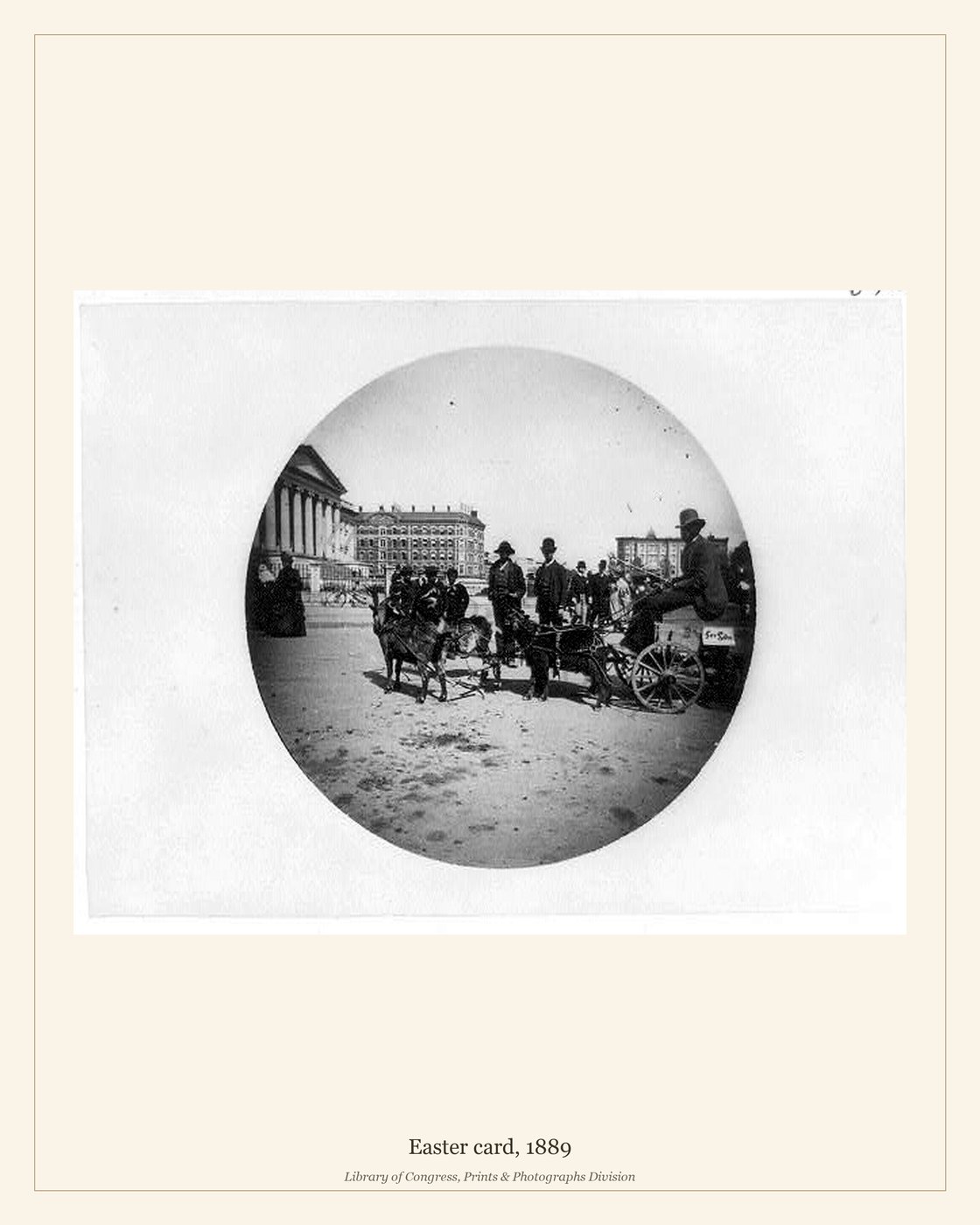 Easter card, 1889 — watermarked preview