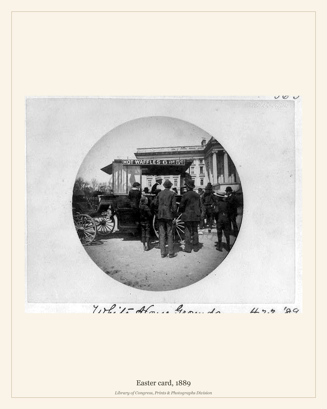 Easter card, 1889 — watermarked preview