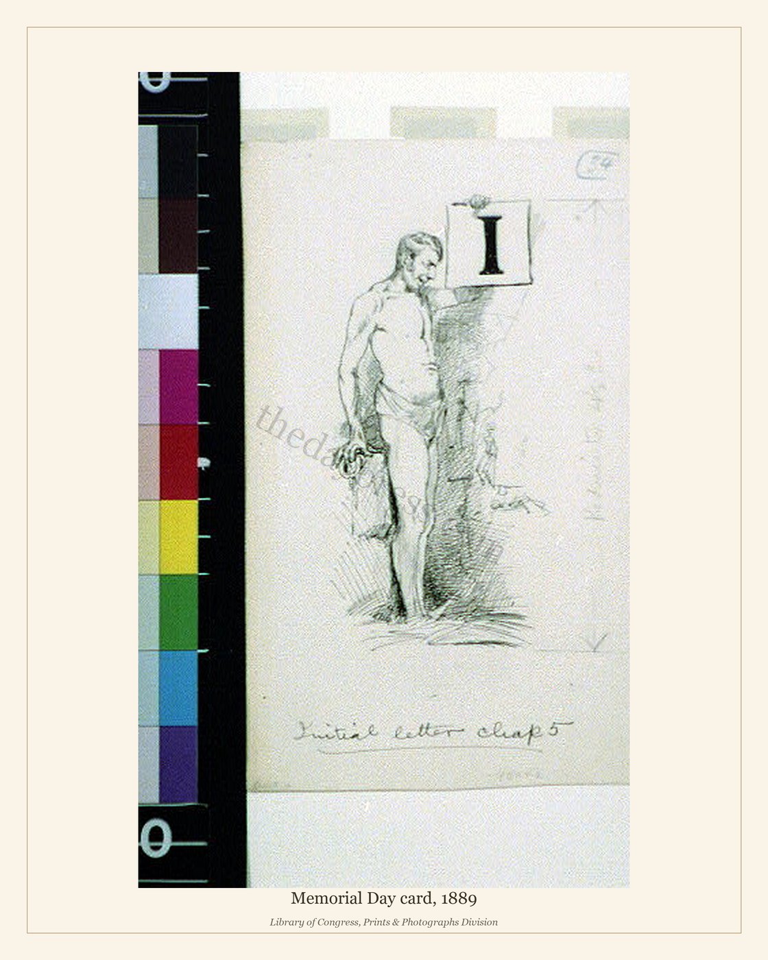 Memorial Day card, 1889 — watermarked preview