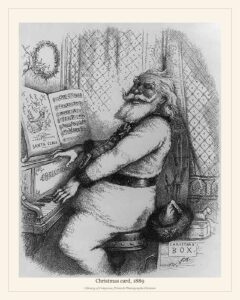 Christmas card, 1889