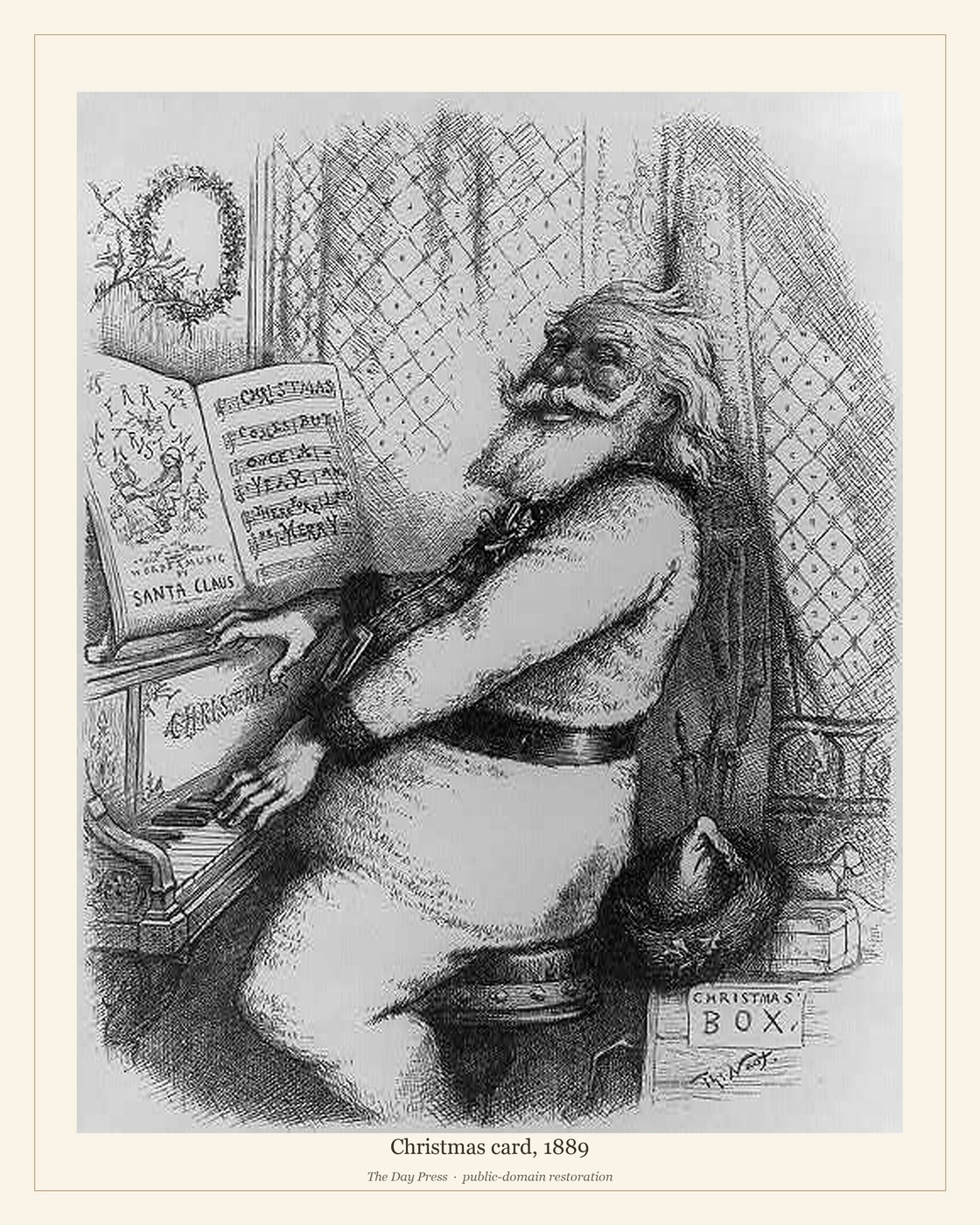 Christmas card, 1889