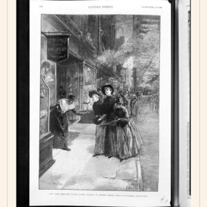 Easter bonnet illustration, 1890 — watermarked preview
