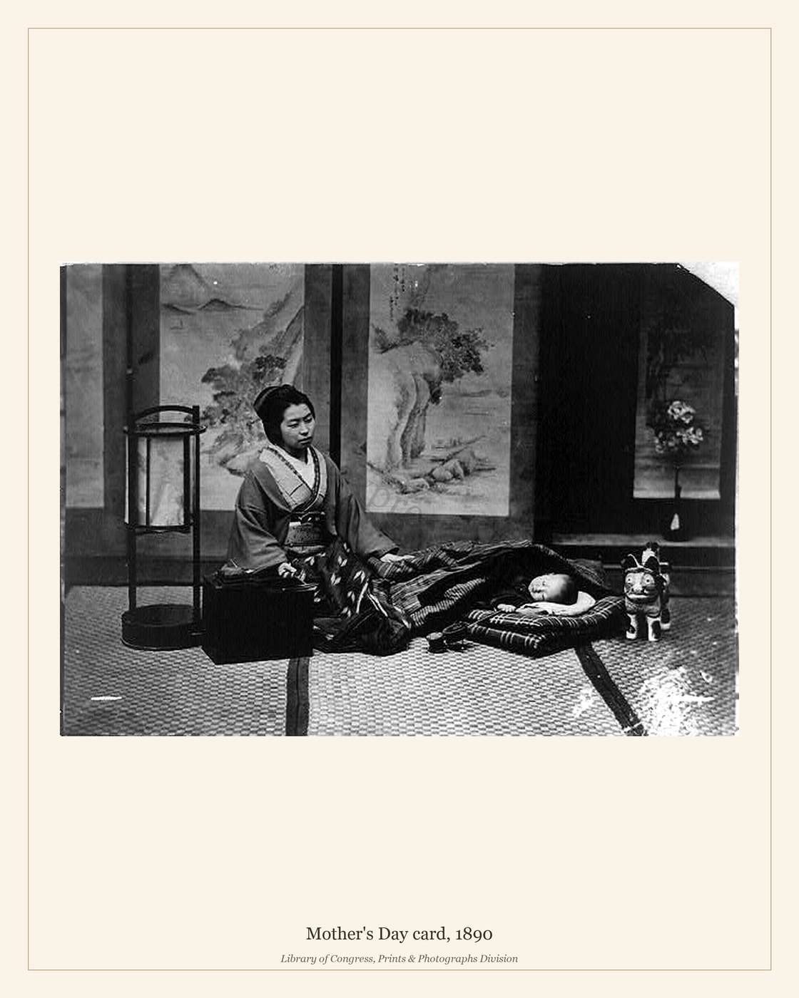 Mother's Day card, 1890 — watermarked preview