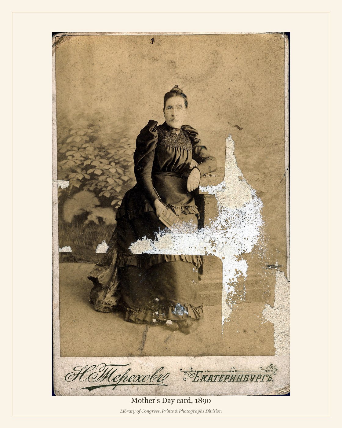 Mother's Day card, 1890 — watermarked preview