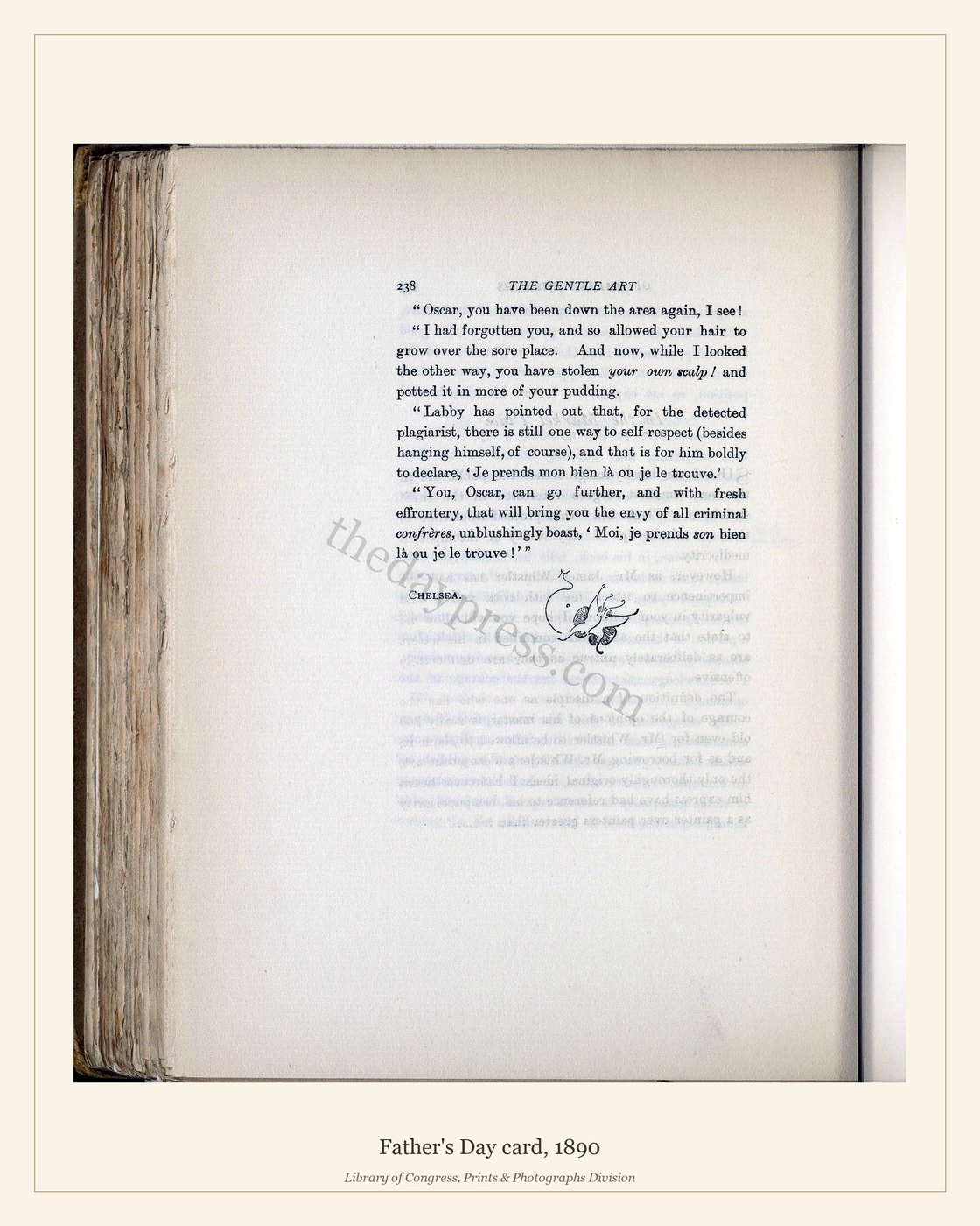 Father's Day card, 1890 — watermarked preview
