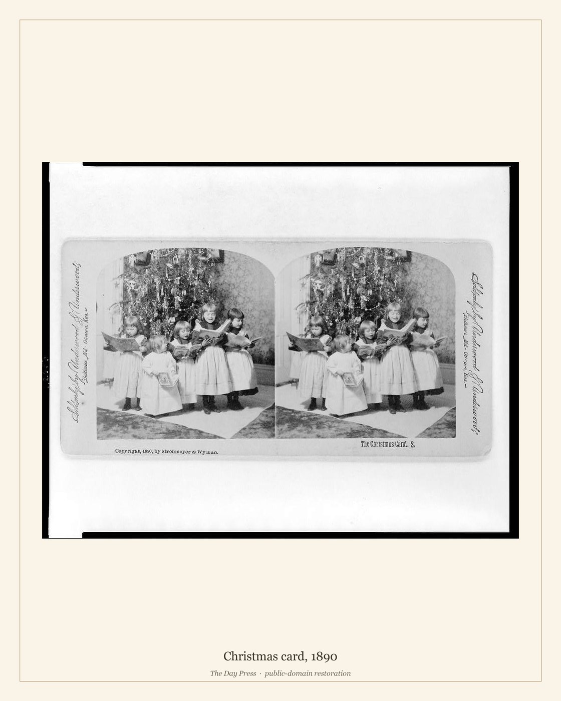 Christmas card, 1890