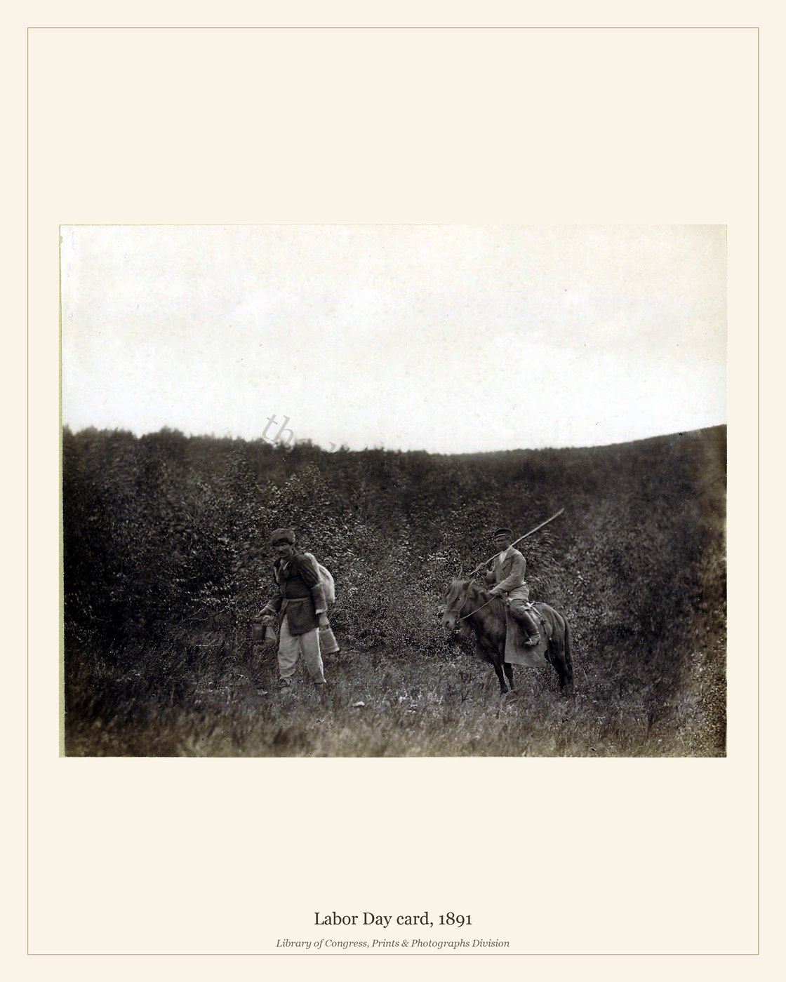 Labor Day card, 1891 — watermarked preview