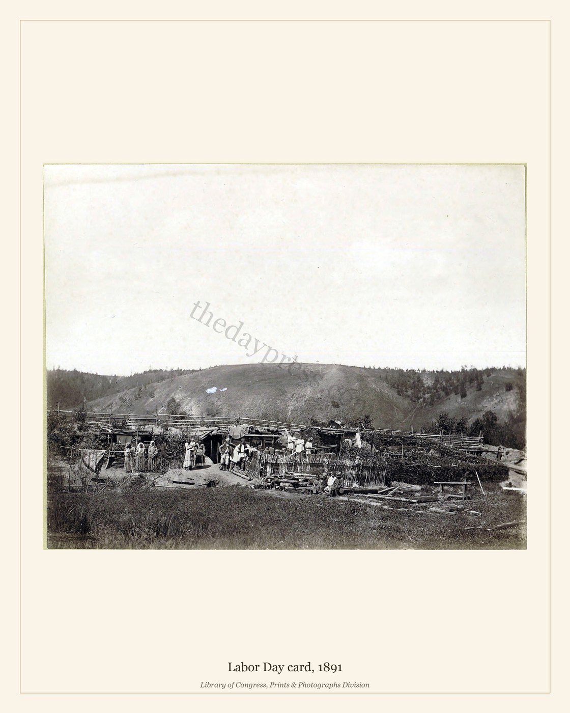 Labor Day card, 1891 — watermarked preview