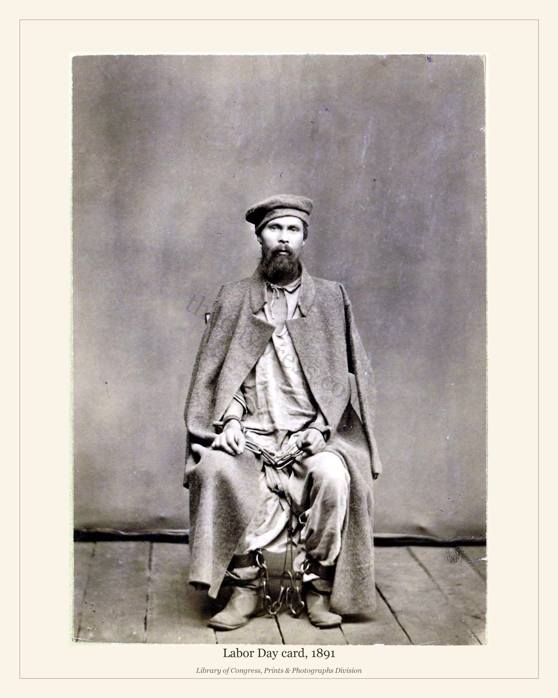 Labor Day card, 1891 — watermarked preview