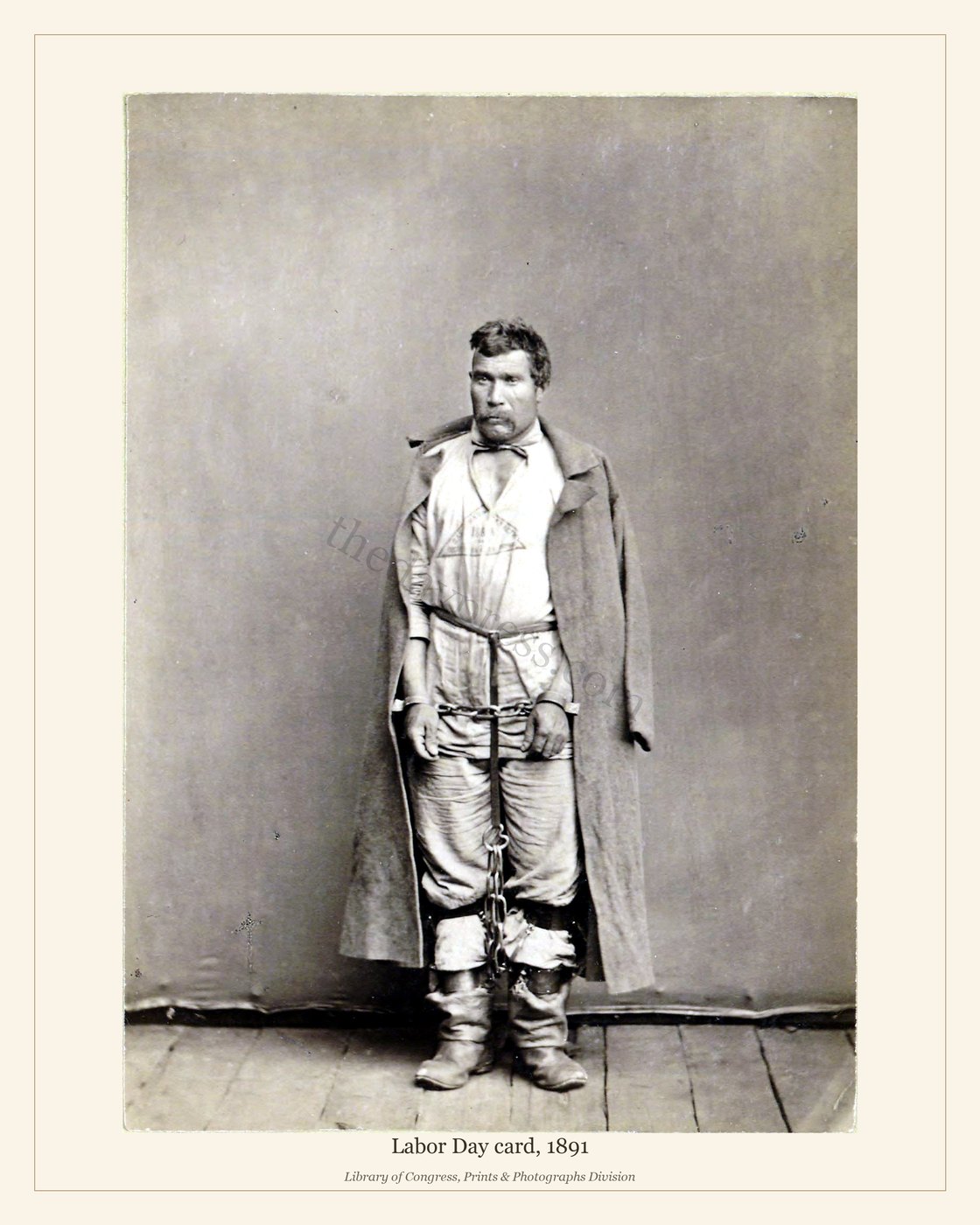 Labor Day card, 1891 — watermarked preview