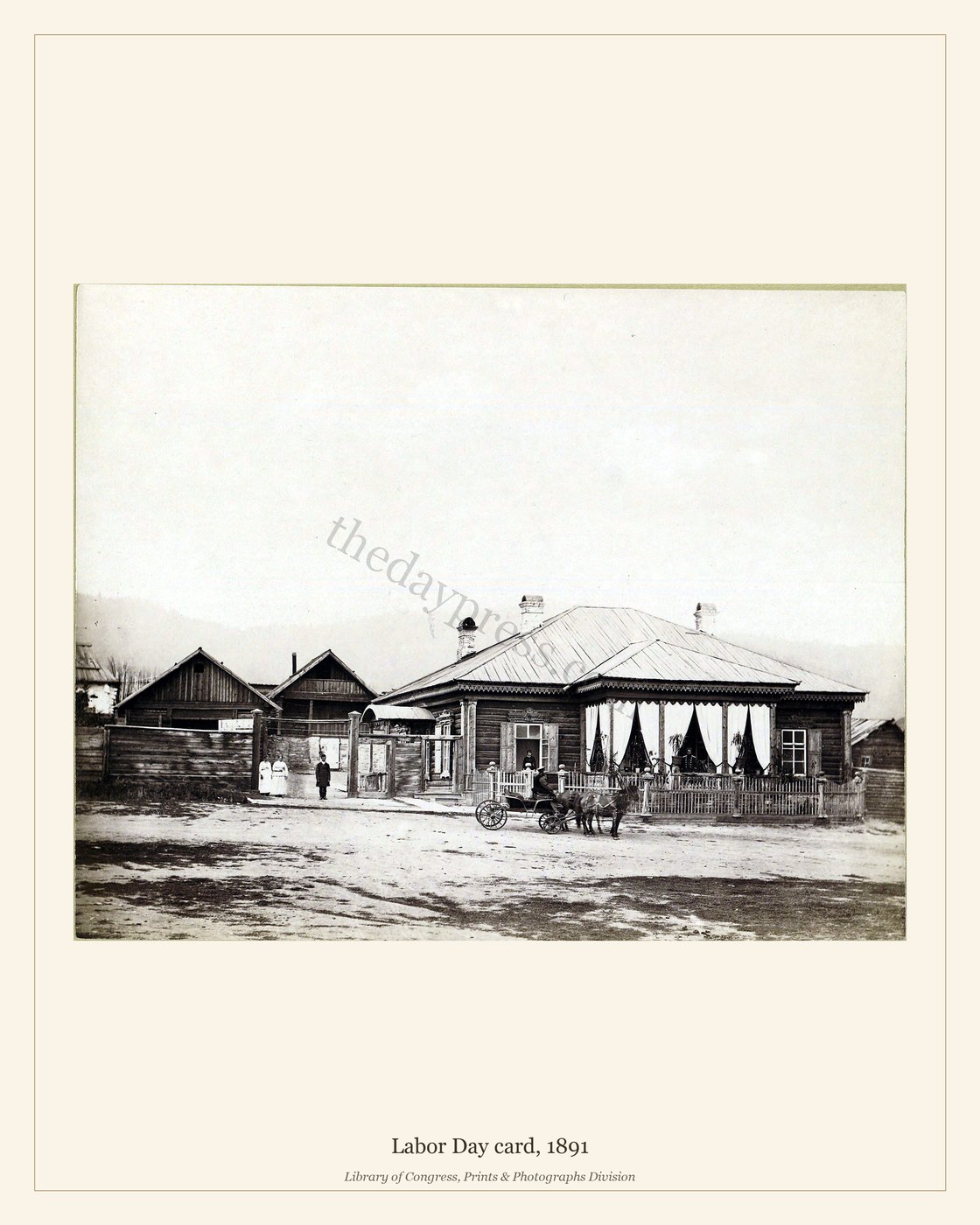 Labor Day card, 1891 — watermarked preview