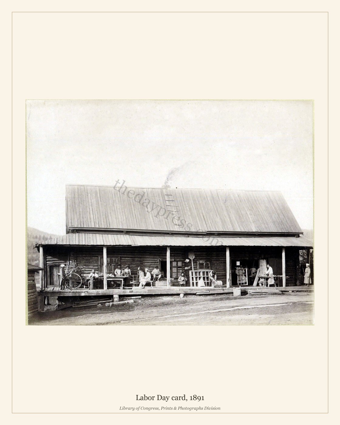 Labor Day card, 1891 — watermarked preview
