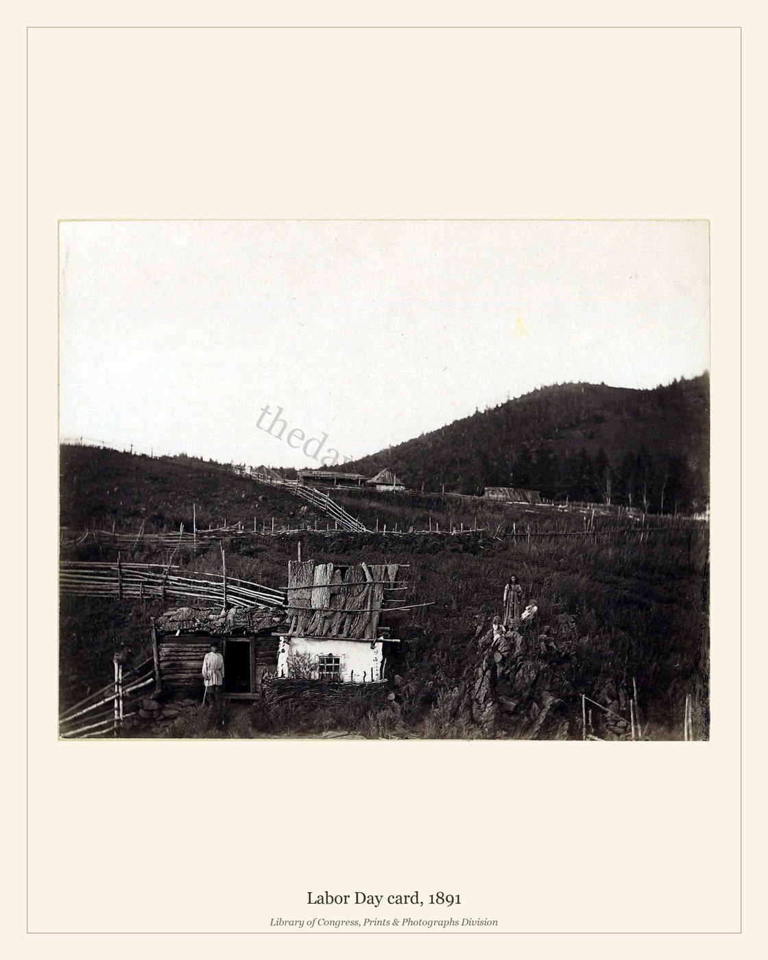 Labor Day card, 1891 — watermarked preview