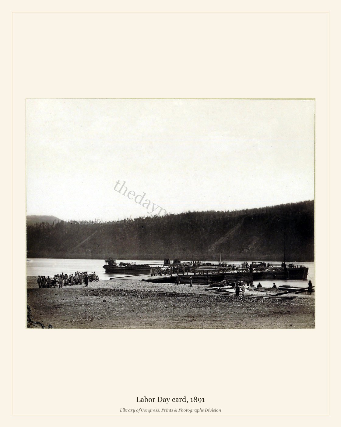 Labor Day card, 1891 — watermarked preview