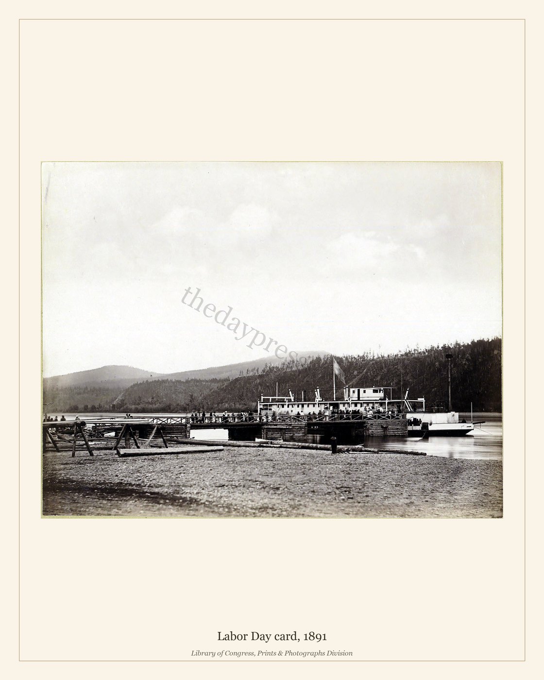 Labor Day card, 1891 — watermarked preview