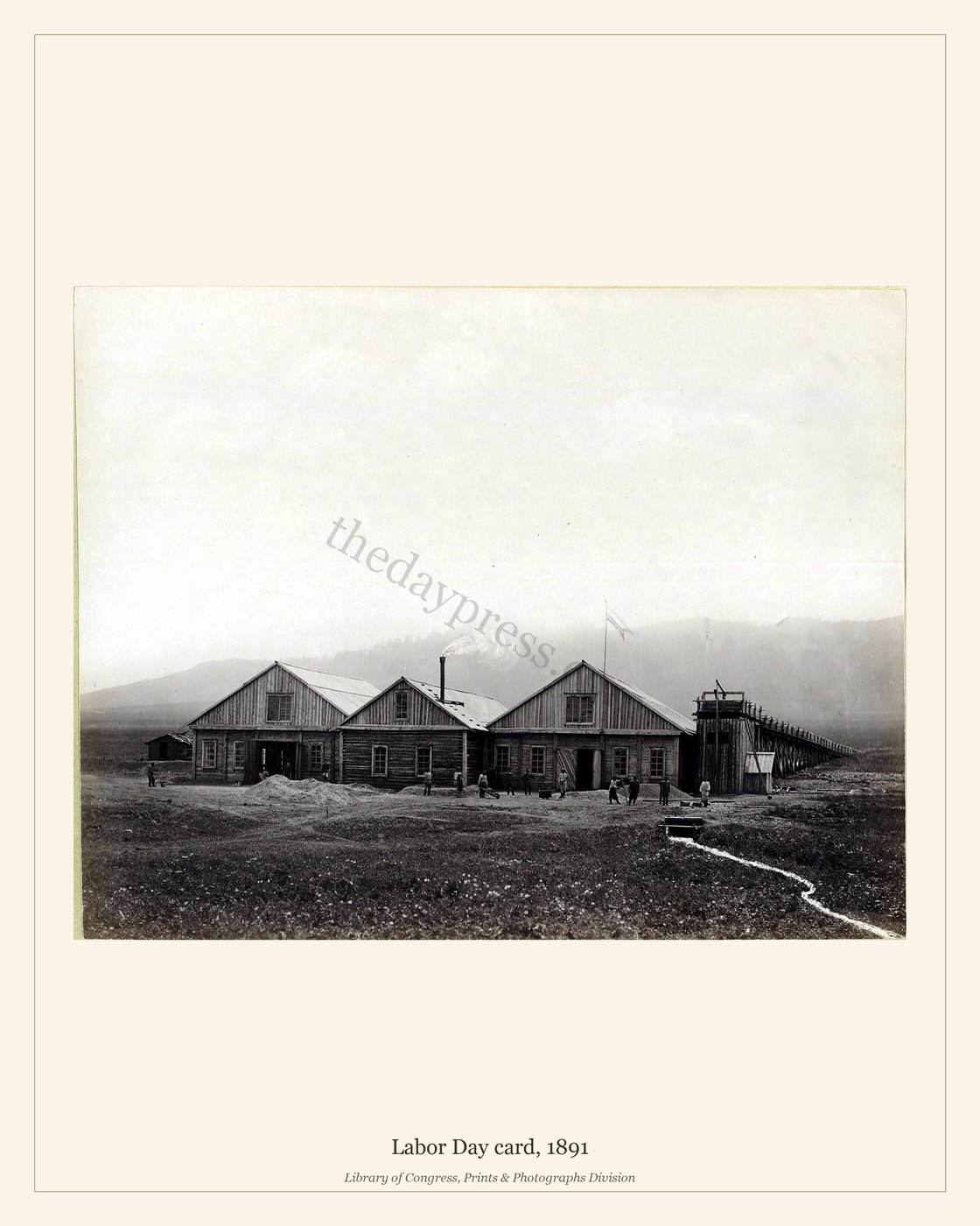 Labor Day card, 1891 — watermarked preview