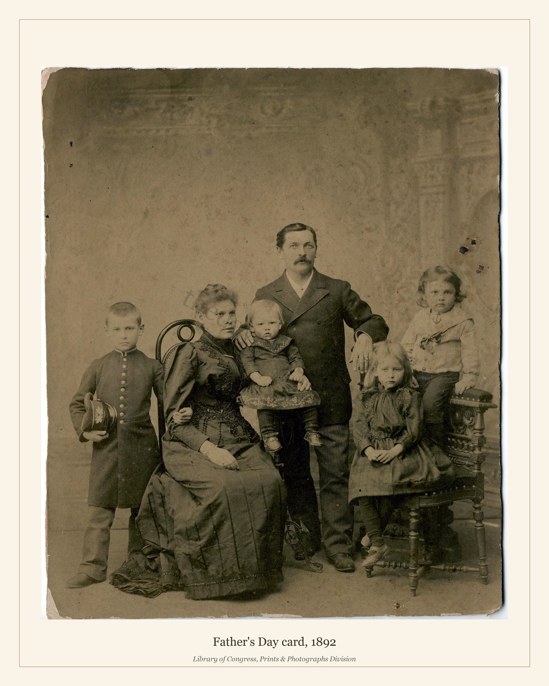 Father's Day card, 1892 — watermarked preview