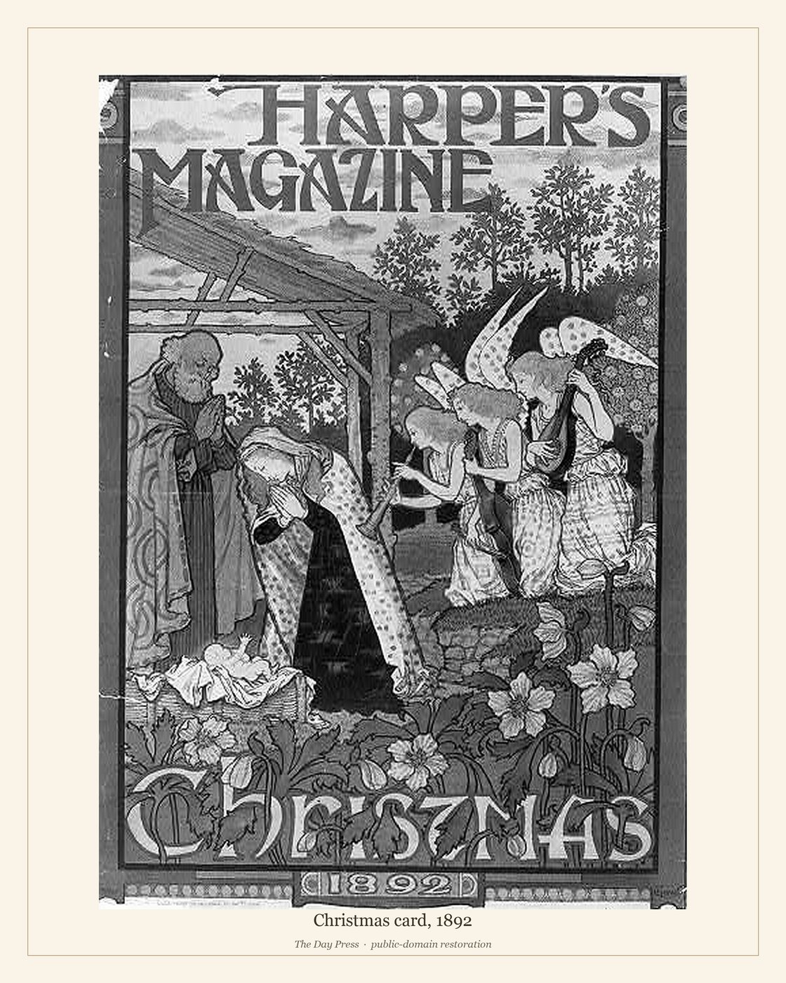 Christmas card, 1892