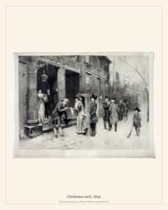 Christmas card, 1892
