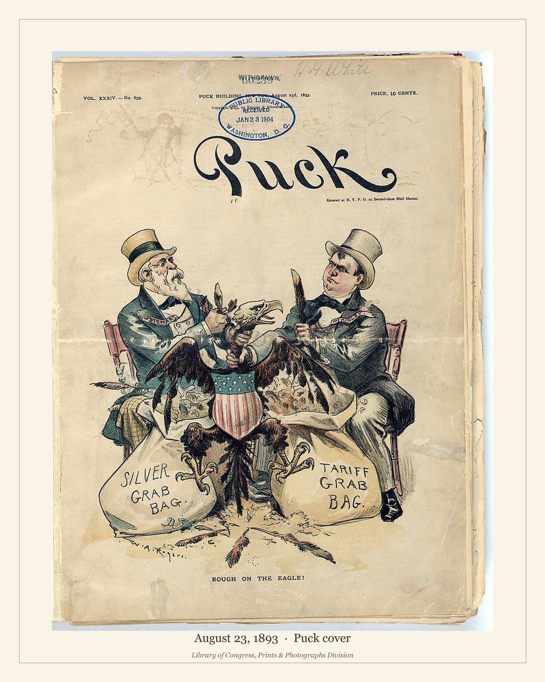 Puck cover — August 23, 1893 — watermarked preview