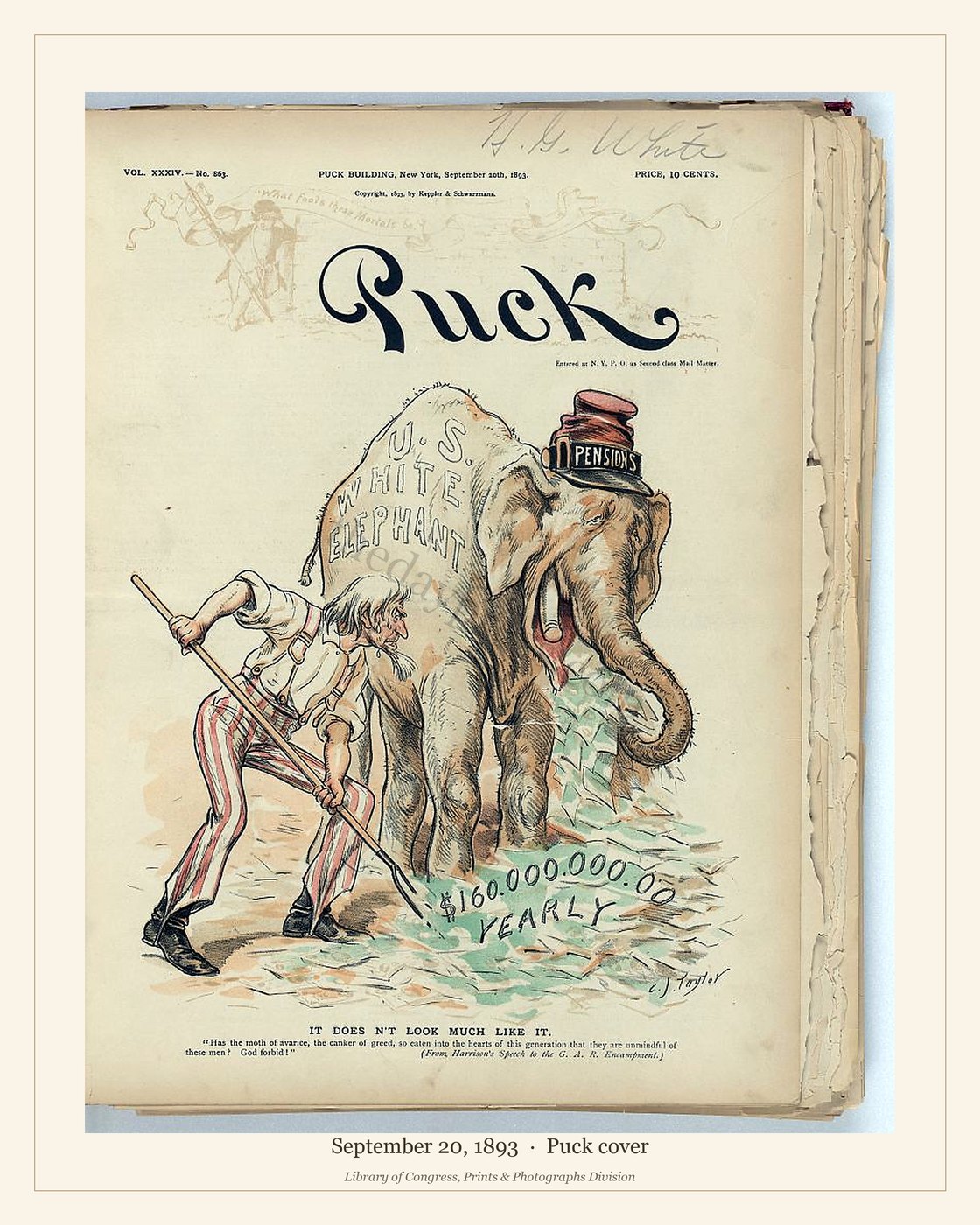 Puck cover — September 20, 1893 — watermarked preview
