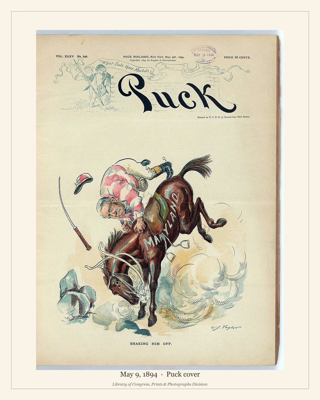 Puck cover — May 9, 1894 — watermarked preview
