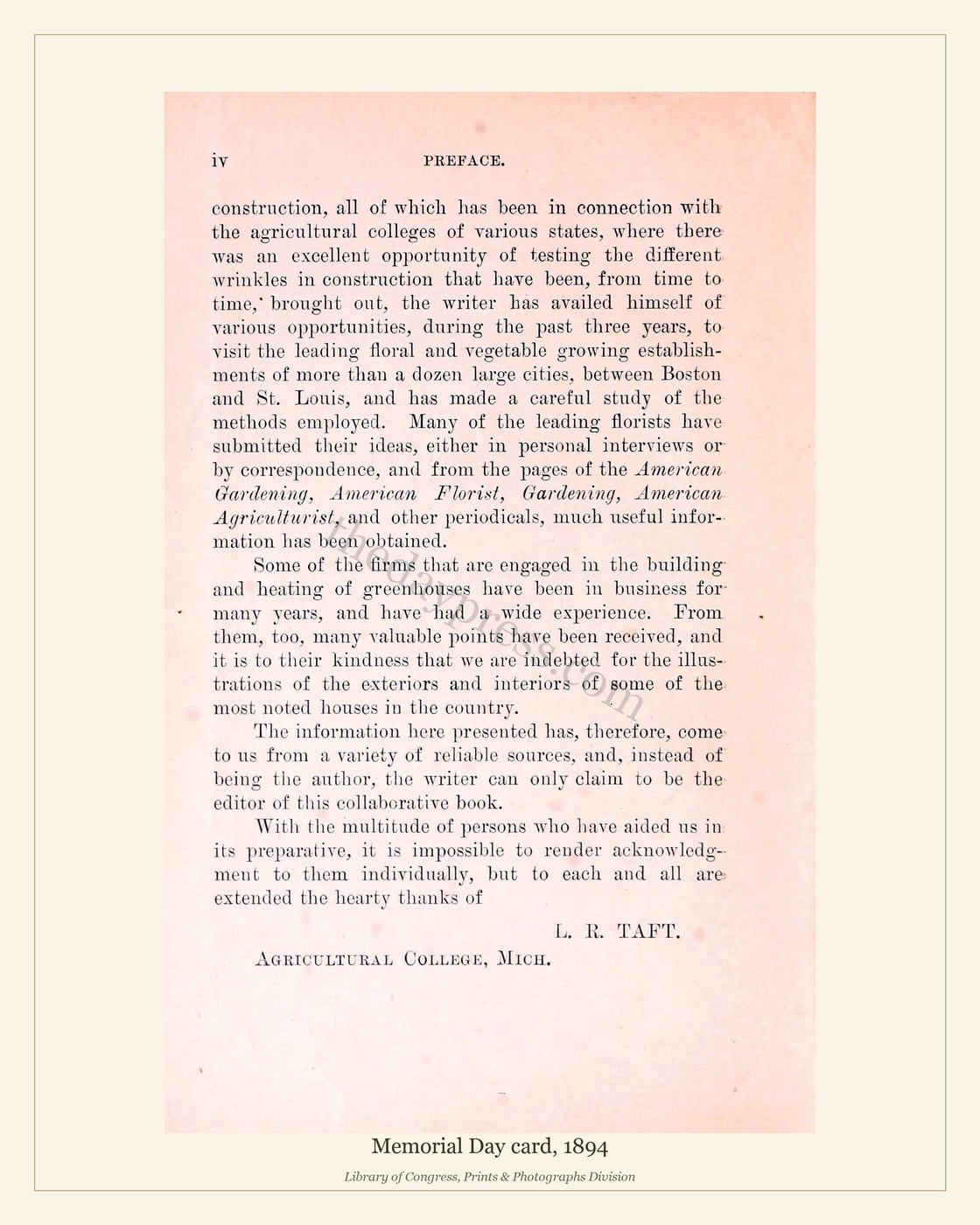 Memorial Day card, 1894 — watermarked preview