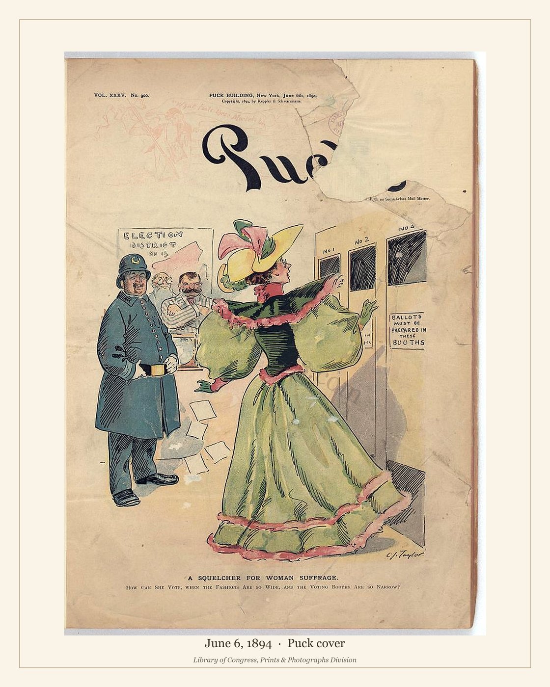 Puck cover — June 6, 1894 — watermarked preview
