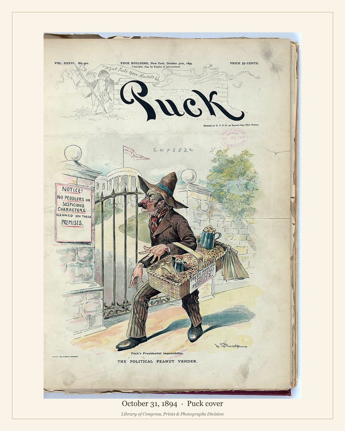 Puck cover — October 31, 1894 — watermarked preview