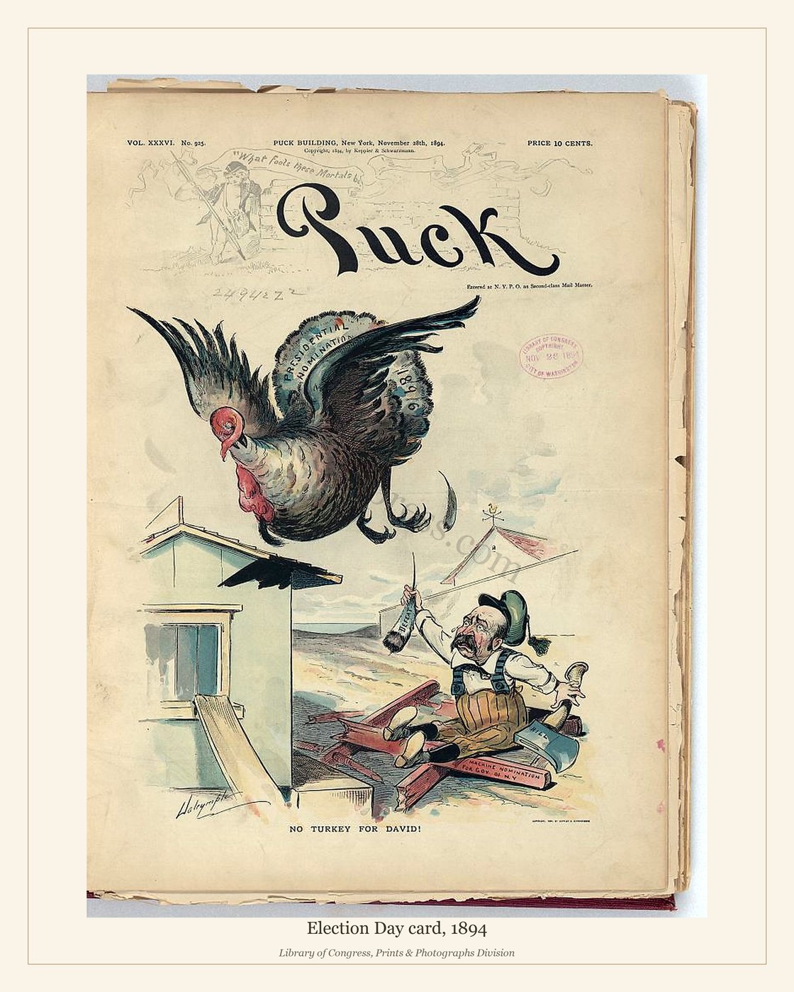 Election Day card, 1894 — watermarked preview