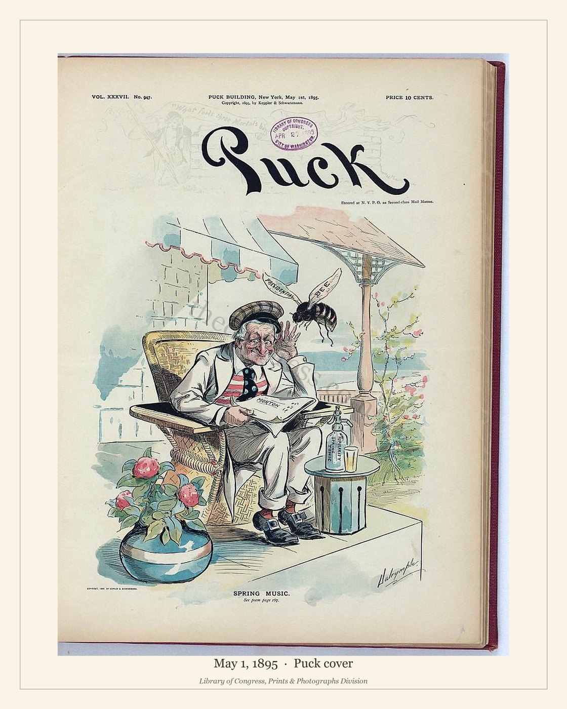 Puck cover — May 1, 1895 — watermarked preview
