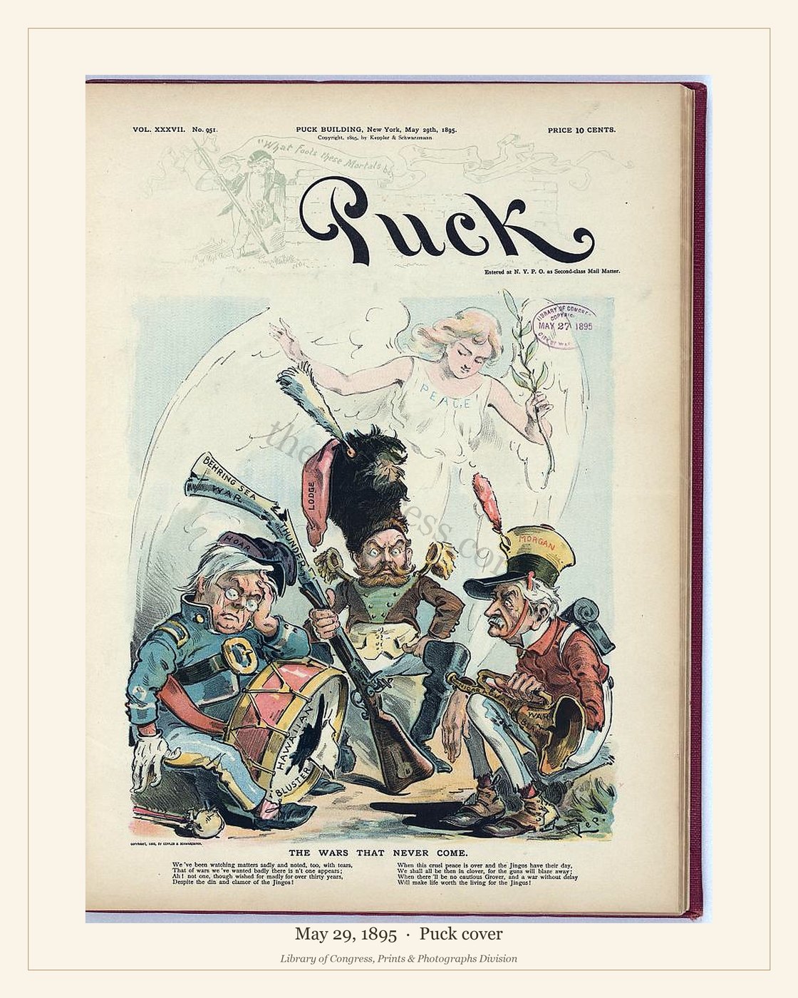 Puck cover — May 29, 1895 — watermarked preview