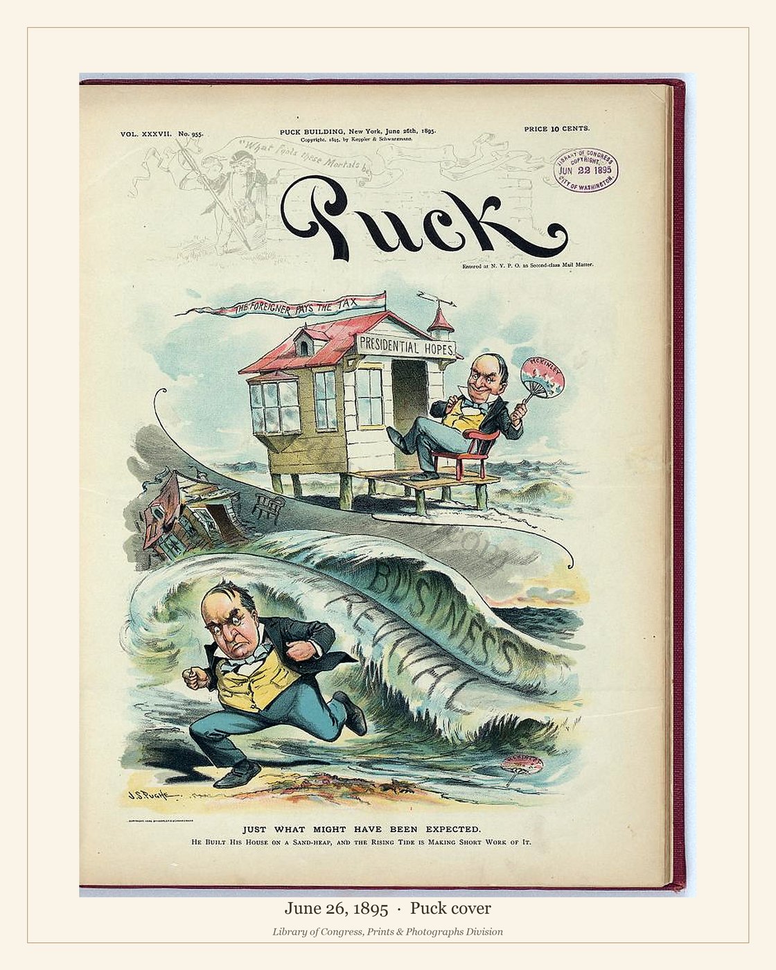 Puck cover — June 26, 1895 — watermarked preview