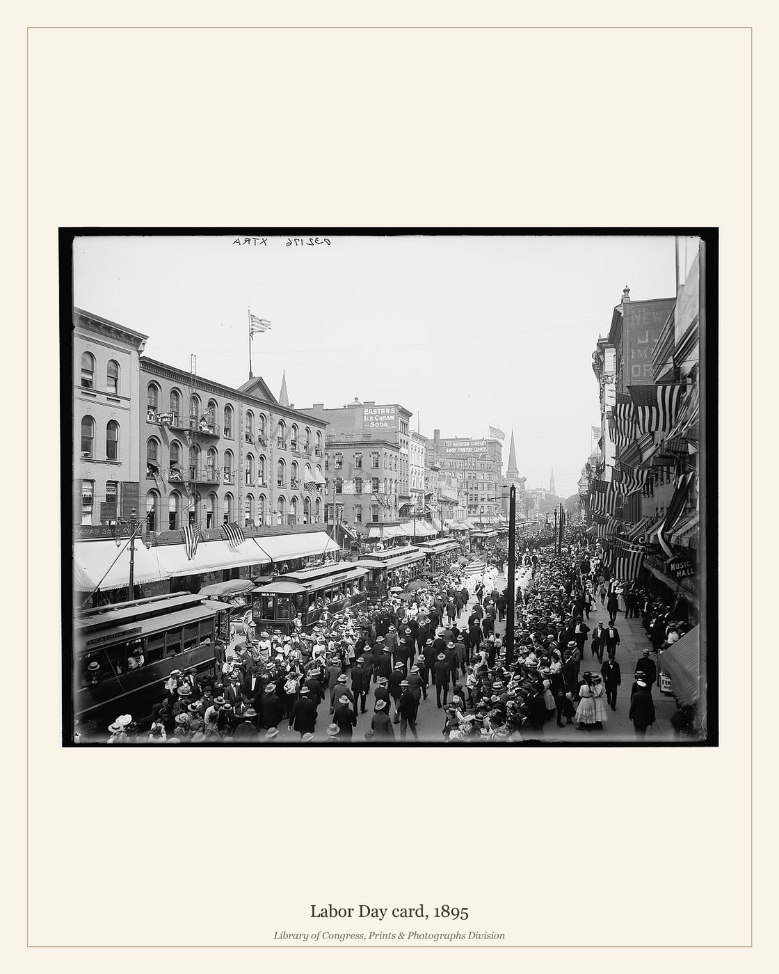 Labor Day card, 1895 — watermarked preview