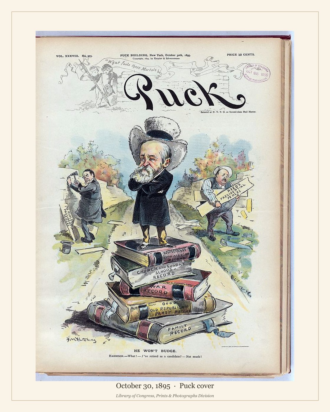 Puck cover — October 30, 1895 — watermarked preview