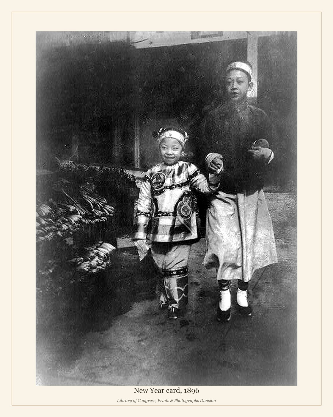 New Year card, 1896 — watermarked preview
