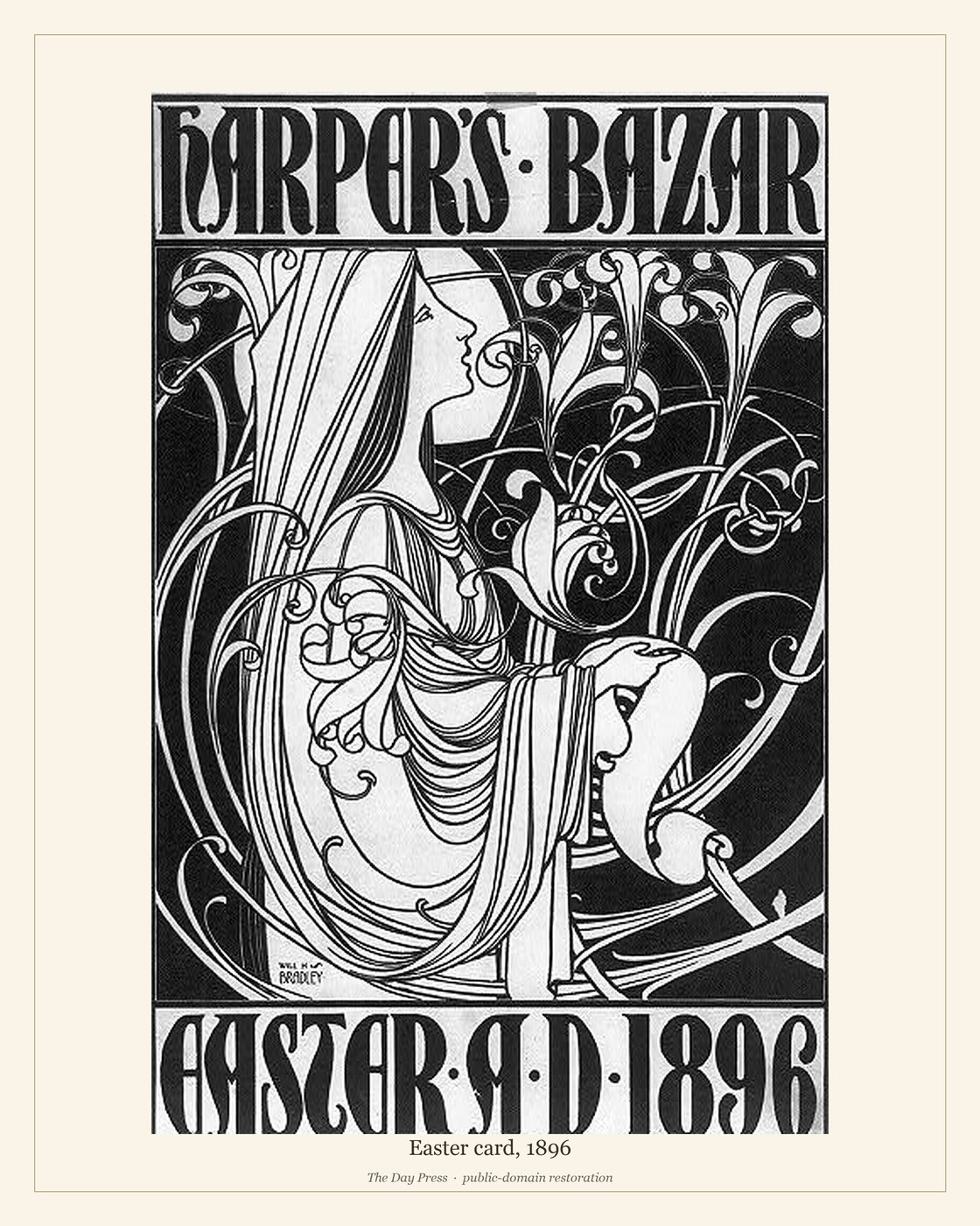 Easter card, 1896