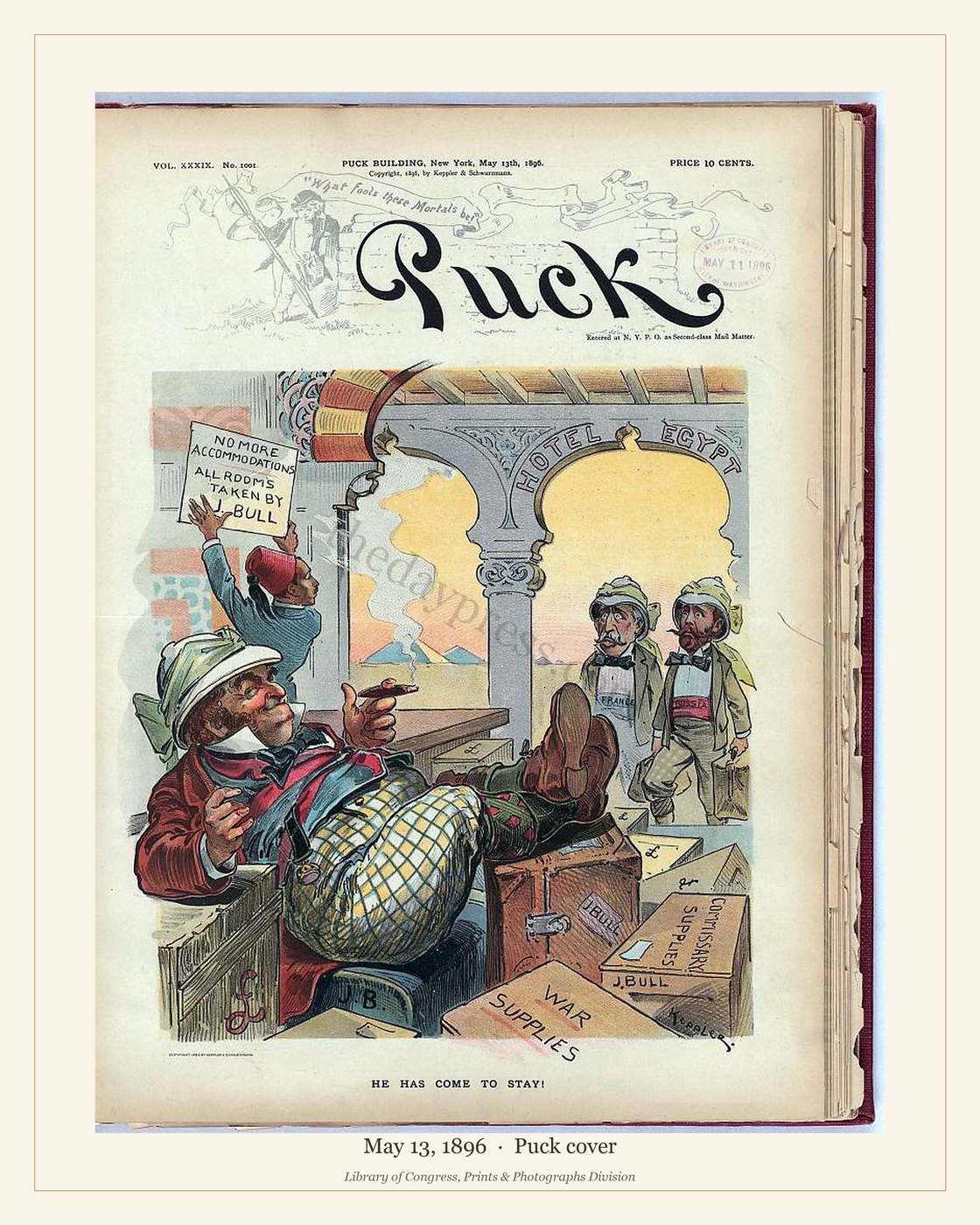 Puck cover — May 13, 1896 — watermarked preview