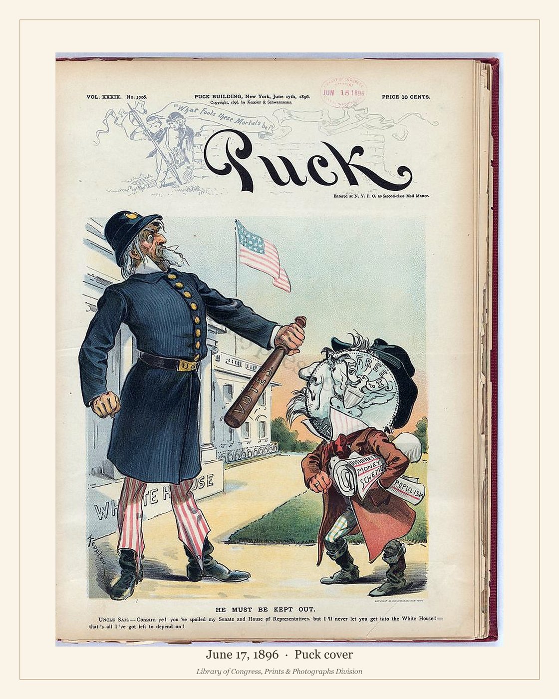 Puck cover — June 17, 1896 — watermarked preview