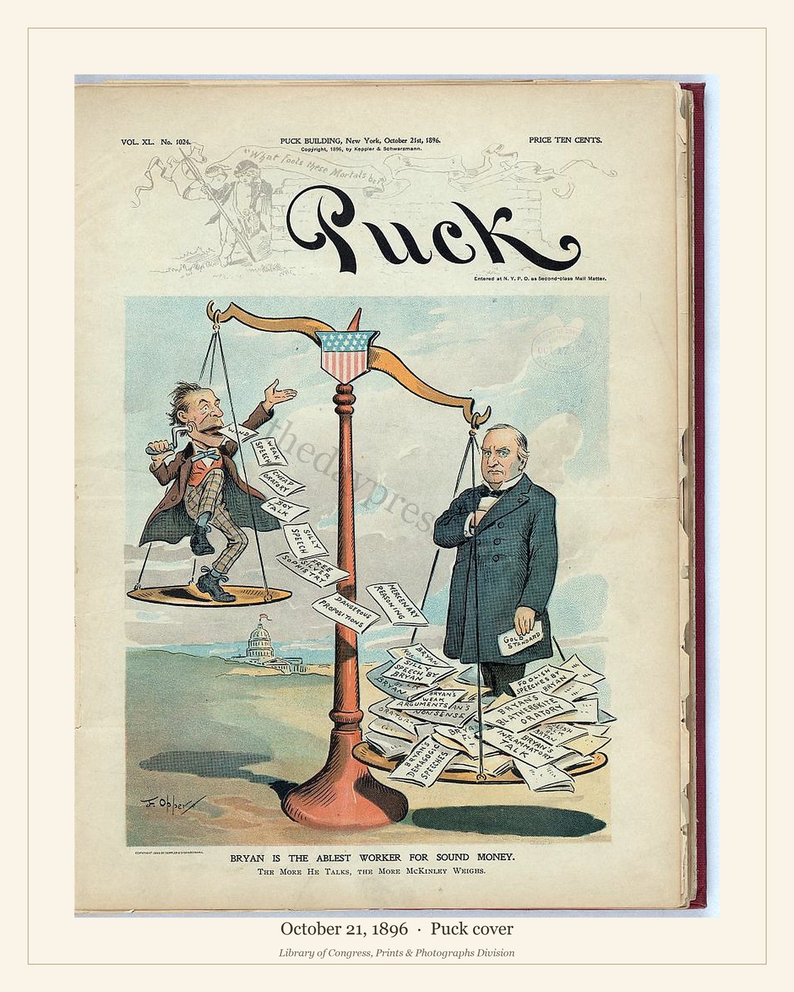 Puck cover — October 21, 1896 — watermarked preview