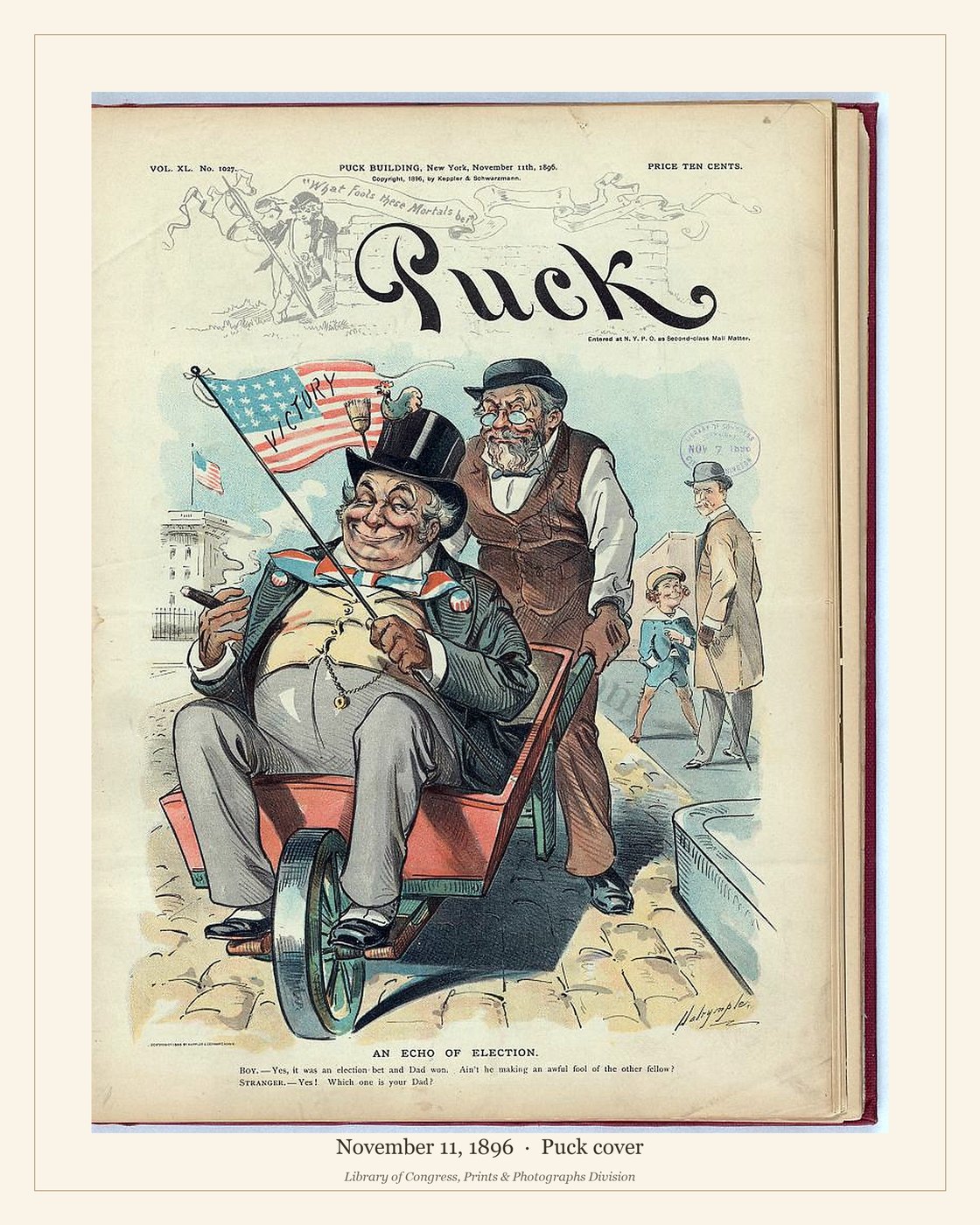 Puck cover — November 11, 1896 — watermarked preview