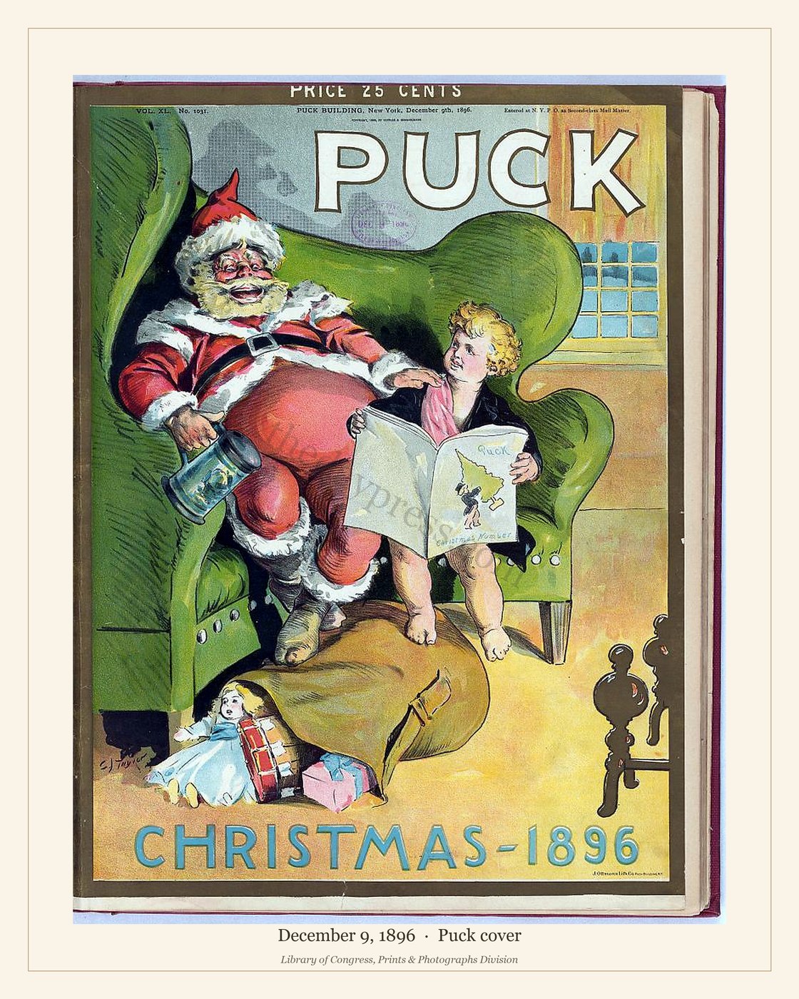 Puck cover — December 9, 1896 — watermarked preview