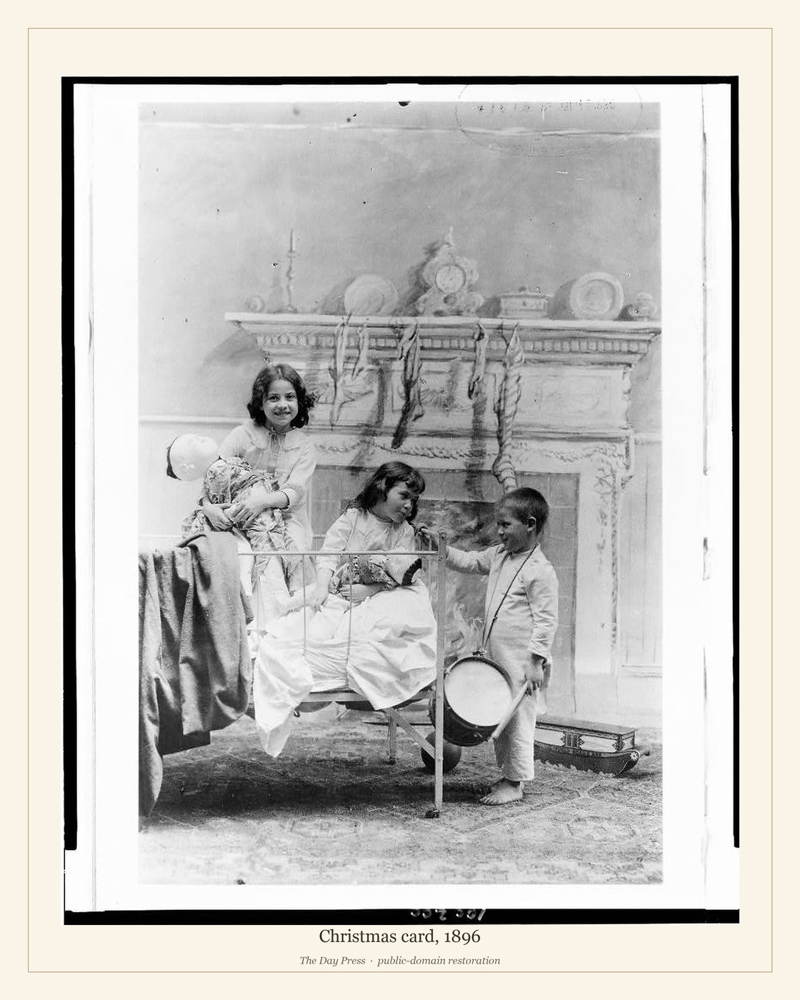 Christmas card, 1896