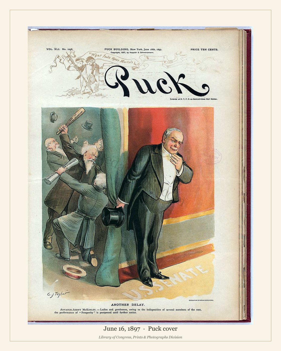 Puck cover — June 16, 1897 — watermarked preview